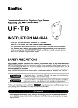 conversion board (option) (UF-TB) <three-phase> Instruction manual