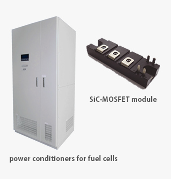power conditioners for fuel cells・SiC MOSFET module