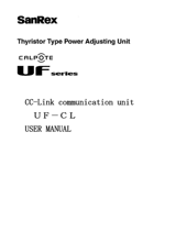 CC-Link communication unit <single-phase/three-phase> User manual