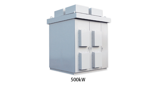 Forced air cooling type solar inverter for outdoor integrated solar power system